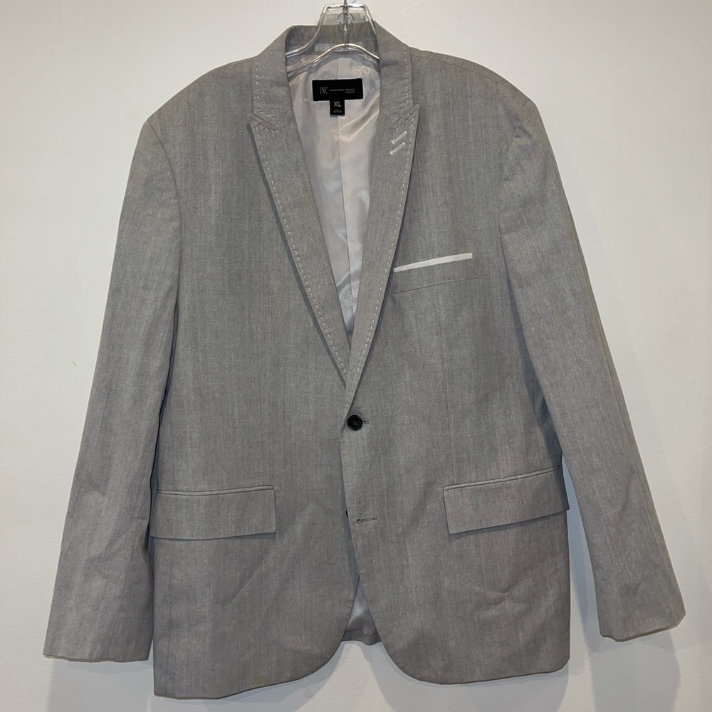 XL INC slim fit blazer grey